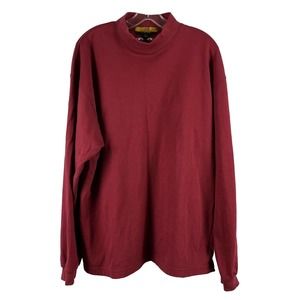 Snake Eyes Mens X-Large Shirt Long Sleeve XL Golf Dark Red Maroon Brick Winter